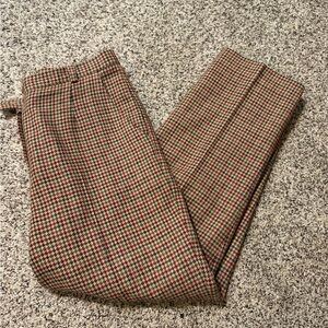 Koret Red and Brown Houndstooth Pants